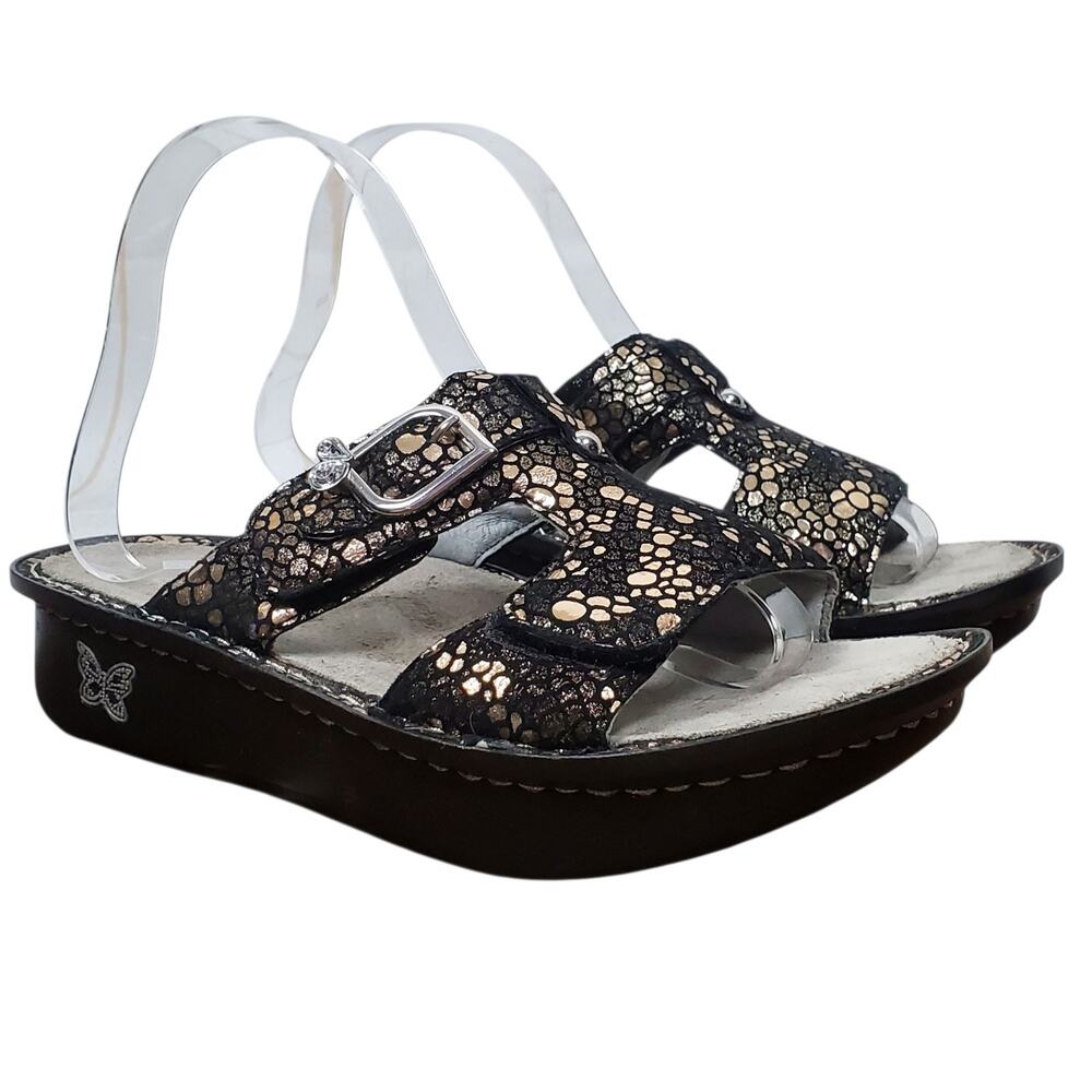 Alegria PEG 780 Mosaic Black Slip On Slide Comfort Sandal EU 36 US 6-6.5 Shoes